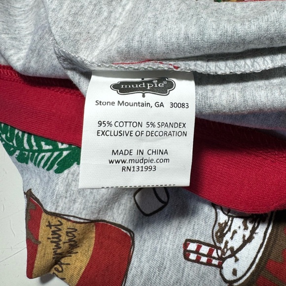 Mud Pie Infant Christmas Peppermint Cocoa Sleeper 0-3 Months, Winter Sleeper - Picture 13 of 14